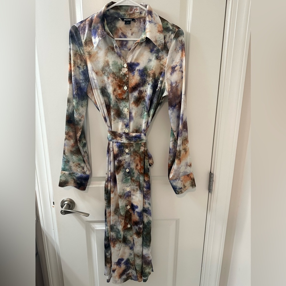 Monki maxi watercolor dress